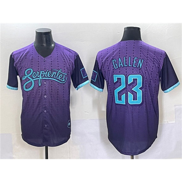 Arizona Diamondbacks #23 Zac Gallen Purple 2025 City Connect Limited Stitched Baseball Jersey HELVY