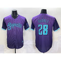 Arizona Diamondbacks #28 Eugenio Suárez Purple 2025 City Connect Limited Stitched Baseball Jersey HELVY