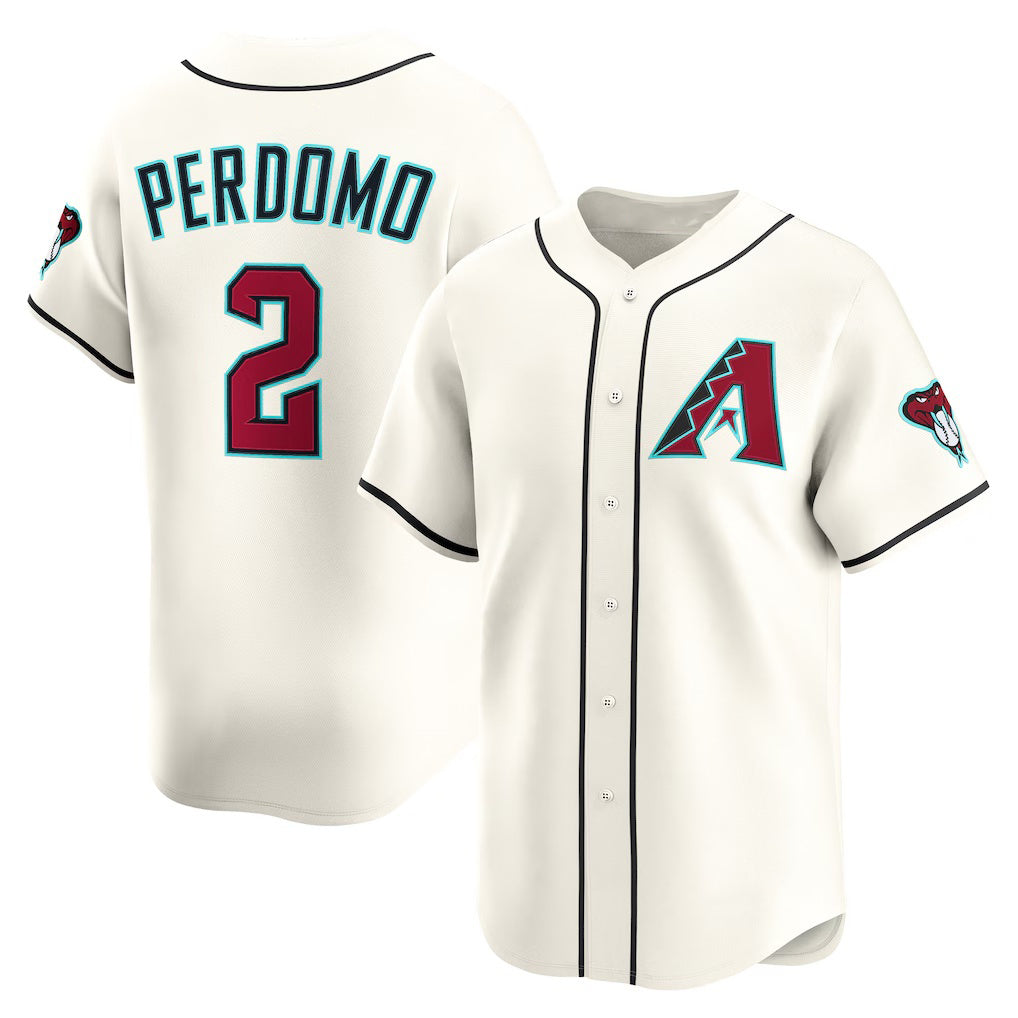 Arizona Diamondbacks #2 Geraldo Perdomo Cream Home Limited Player Baseball Jersey HELVY