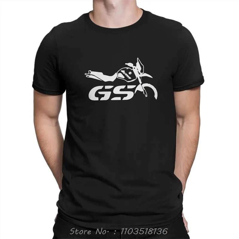 Fitness Motorcycle Biker Motorbike GS Unisex O-Neck T Shirt Graphic Men Tees Summer Clothing Polyester Crewneck Cotton TShirt