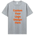 Men's Cotton T-shirt Personalized Your Design Here Custom Text Tshirt For Men Add Your Own Design T Shirt Personalized Gift Tees