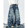 Men's Baggy Jeans Unisex Y2K Trendy Casual Wide Leg Denim Pants High Street Oversize Trousers American Style Streetwear Fashion