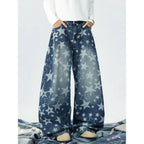 Men's Baggy Jeans Unisex Y2K Trendy Casual Wide Leg Denim Pants High Street Oversize Trousers American Style Streetwear Fashion