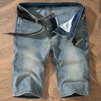 5 Models Summer Shorts Jeans Men Denim Pants Stretch Light Blue Fashion Design Men's Jeans Slim Straight Male Short Jeans Hombre