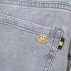 Light Gray Denim Shorts Men's Summer Thin Pants Men's Five-point Jeans Men's 2025 New Washed Streetwear Clothing Jean Shorts