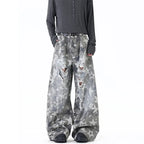 Men's Baggy Jeans Unisex Y2K Trendy Casual Wide Leg Denim Pants High Street Oversize Trousers American Style Streetwear Fashion