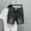 New Summer Men’s Casual Jeans 2024 Knee Length Denim Shorts Black Designer Boyfriend Slim Stretch Five Pocket Denim Short Pants