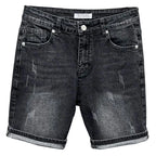 New Summer Men’s Casual Jeans 2024 Knee Length Denim Shorts Black Designer Boyfriend Slim Stretch Five Pocket Denim Short Pants