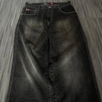 American Y2K 2025 New Baggy Wide Leg Black Jeans Overszied Women Street Casual Joker Denim Pants Couple Jeans Vintage Streetwear