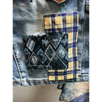 High Quality Luxury Clothing Streetwear Korean Cowboy Fashion Embroidery Patch Knee Length Shorts Men's Summer Casual Jeans