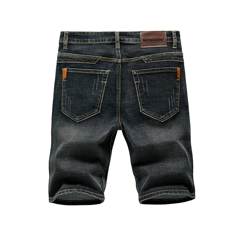 6 Model Classic Style Men's Slim Denim shorts Summer New Business Fashion Thin Stretch Short Casual Pants Male