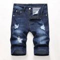 Summer New Men's Jeans Trend Retro Men Denim Shorts Stretch Slim Hip Hop Classic Hole Short Style Jeans for Male