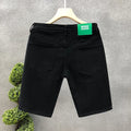 2026 white Summer New Casual Denim Shorts Men Fashion White Knee Length Pants Straight Slim Classic Male Clothing Jeans Shorts