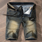 5 Models Summer Shorts Jeans Men Denim Pants Stretch Light Blue Fashion Design Men's Jeans Slim Straight Male Short Jeans Hombre