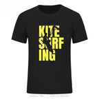 Oversized T-shirt Kitesurfing Boarding Surfinger Cotton Tshirt Streetwear Short Sleeve Men's Clothes Unisex Tees O-Neck Tshirt